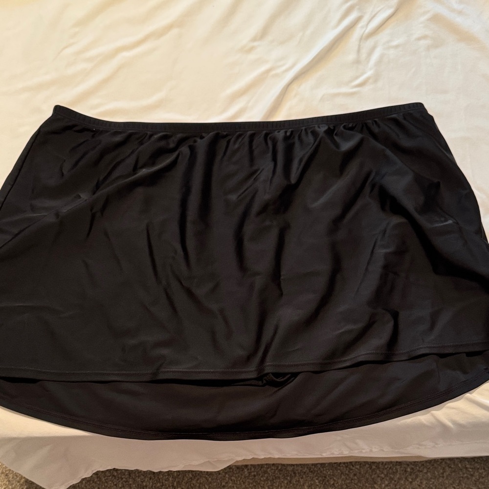 Cacique Black Swim Skirt
